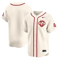 Men's Nike  Cream Ohio State Buckeyes Limited Alternate Wordmark Jersey
