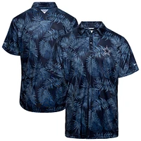 Men's Columbia Navy Dallas Cowboys PFG Super Terminal Tackle™ Omni-Shade™ Polo