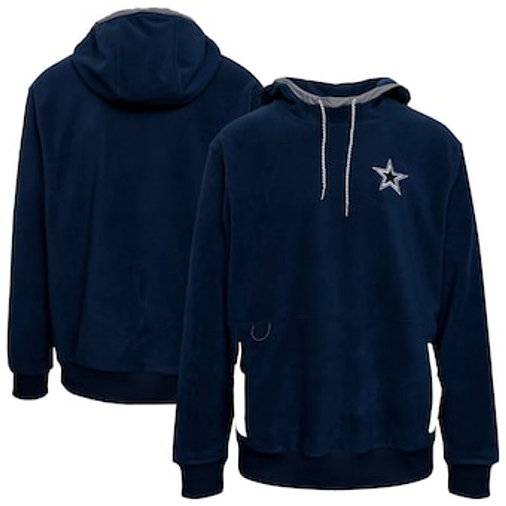 Men's Columbia Navy Dallas Cowboys Flanker Fleece Pullover Hoodie