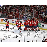 Florida Panthers Autographed 2024 Stanley Cup Champions 16" x 20" Celebration Photograph with Multiple Signatures - Limited Edition of 200