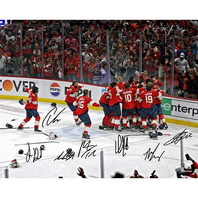 Florida Panthers Autographed 2024 Stanley Cup Champions 16" x 20" Celebration Photograph with Multiple Signatures - Limited Edition of 200