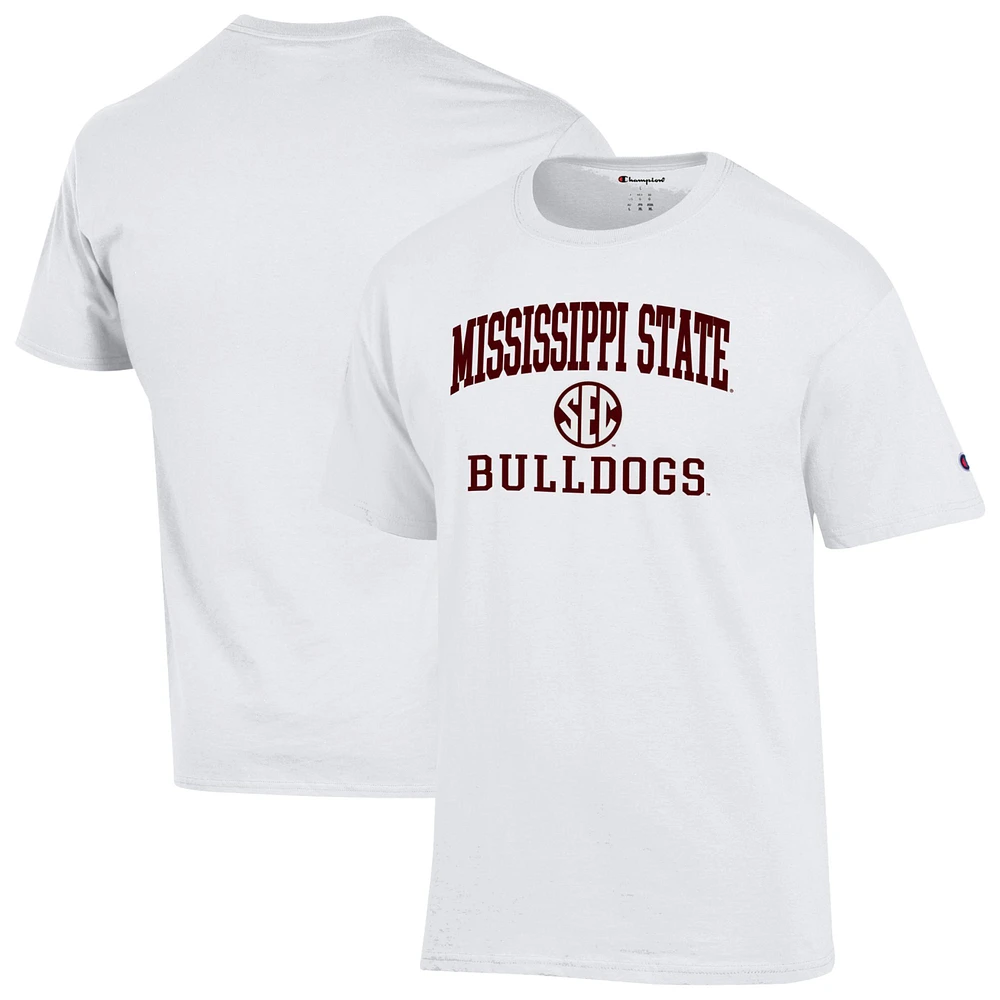 Men's Champion White Mississippi State Bulldogs Team T-Shirt