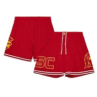 Men's Mitchell & Ness Cardinal USC Trojans Team ID Current Logo Mesh Shorts