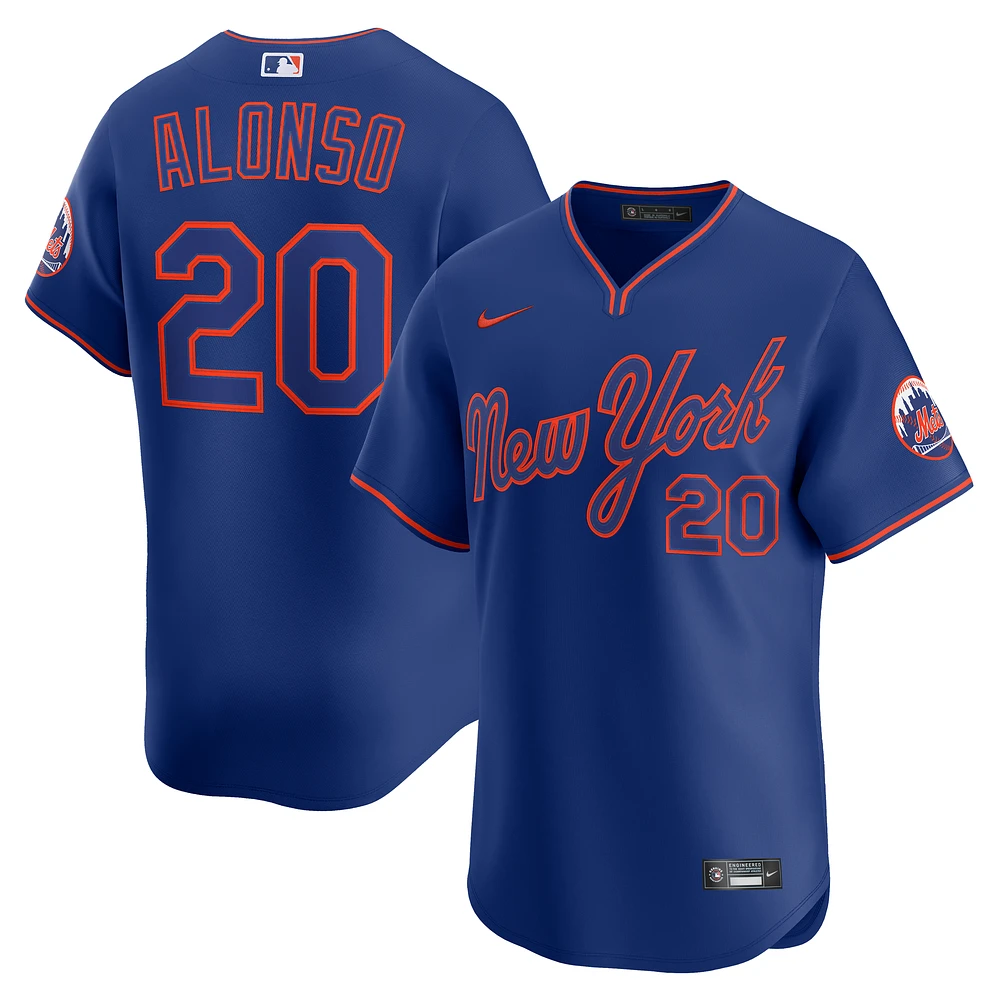 Men's Nike Pete Alonso Royal New York Mets Alternate Limited Player Jersey