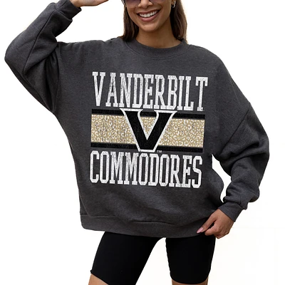 Women's Gameday Couture Charcoal Vanderbilt Commodores Premium Fleece Pullover Sweatshirt