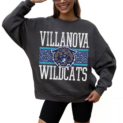 Women's Gameday Couture Charcoal Villanova Wildcats Premium Fleece Pullover Sweatshirt