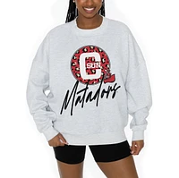 Women's Gameday Couture Ash Cal State Northridge Matadors Premium Fleece Pullover Sweatshirt