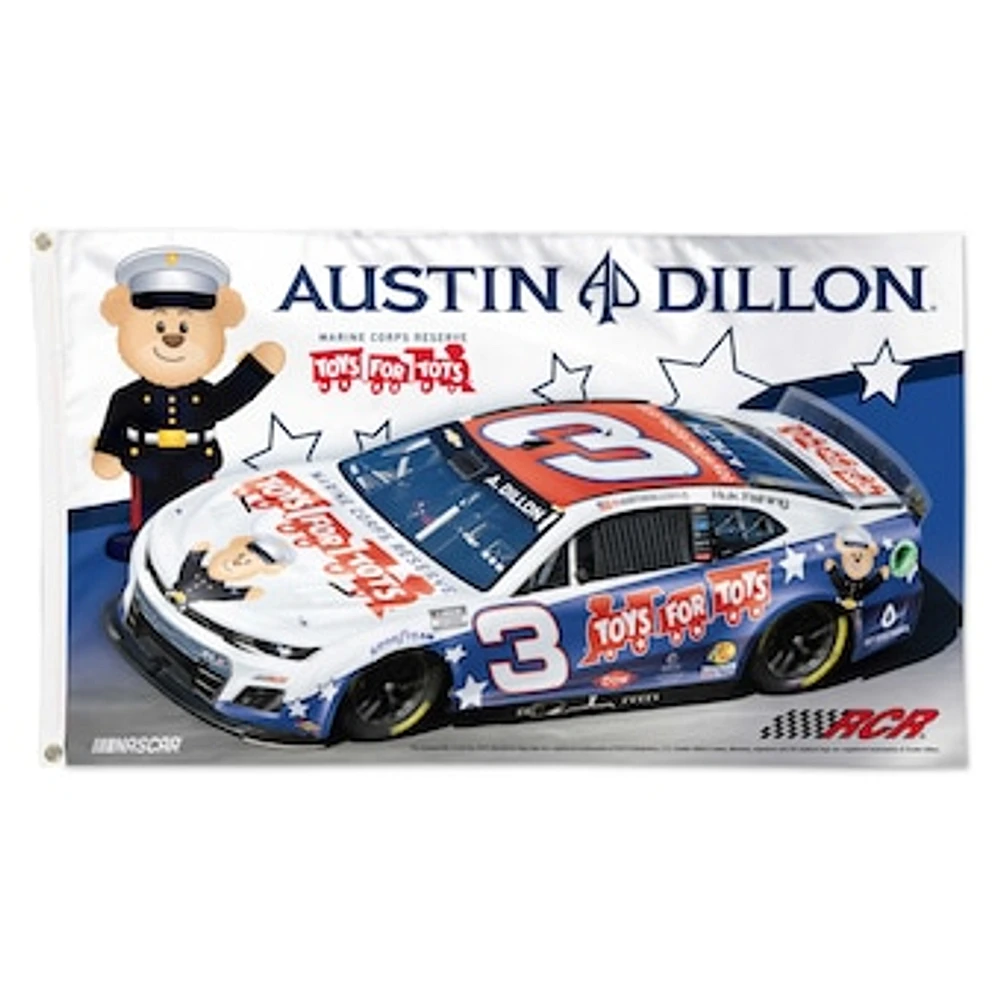 WinCraft Austin Dillon Toys For Tots 3' x 5' One-Sided Deluxe Flag