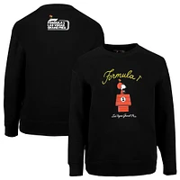 Youth Snoopy Black Formula 1 x Peanuts 2024 Las Vegas Grand Prix Dog House Pullover Sweatshirt