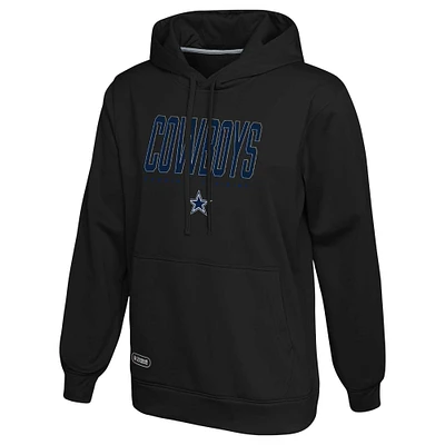 Men's Black Dallas Cowboys Combine Authentic Pullover Hoodie