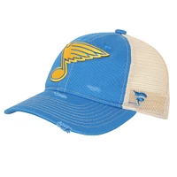 Youth Blue/Cream St. Louis Blues 2025 NHL Winter Classic Trucker Adjustable Hat