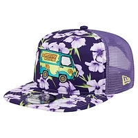 Men's New Era  Purple Scooby-Doo Floral Golfer Snapback Hat