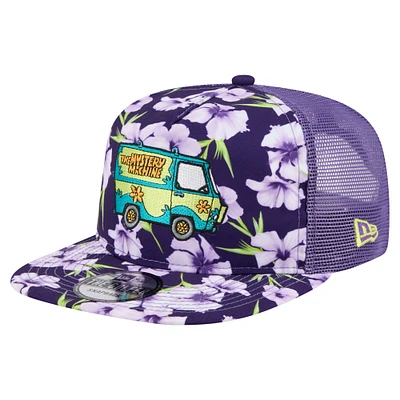 Men's New Era  Purple Scooby-Doo Floral Golfer Snapback Hat