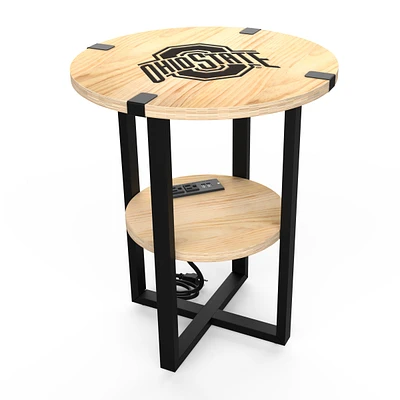 Ohio State Buckeyes 18" Side Table with Charger