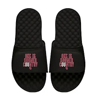 Unisex ISlide Black Oklahoma Sooners Team Saying Slide Sandals