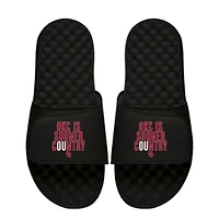 Unisex ISlide Black Oklahoma Sooners Team Saying Slide Sandals