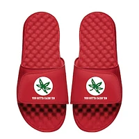 Youth ISlide  Scarlet Ohio State Buckeyes Buckeye Leaf Slide Sandals