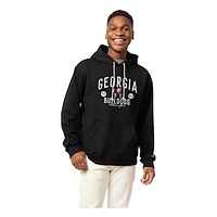 Men's League Collegiate Wear Black Georgia Bulldogs Bendy Arch Essential 2.0 Pullover Hoodie