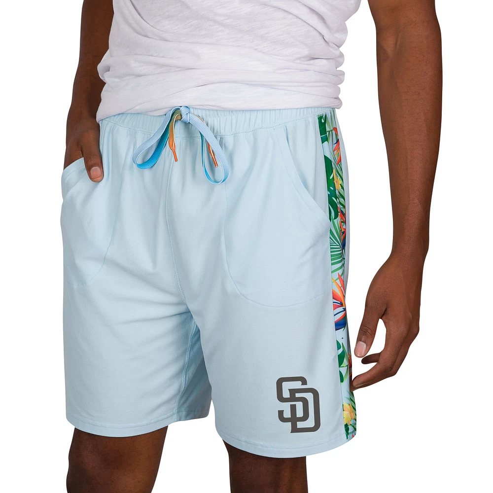 Men's Concepts Sport Light Blue San Diego Padres Curate Knit Shorts