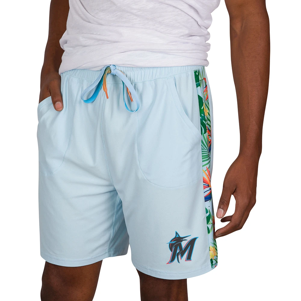 Men's Concepts Sport Light Blue Miami Marlins Curate Knit Shorts