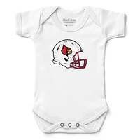Infant Chad & Jake White Louisville Cardinals Helmet Bodysuit