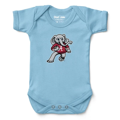 Infant Chad & Jake Light Blue Alabama Crimson Tide Football Bodysuit