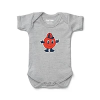 Infant Chad & Jake Heather Gray Syracuse Orange  Bodysuit