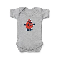 Infant Chad & Jake Heather Gray Syracuse Orange  Bodysuit