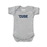 Infant Chad & Jake Heather Gray Syracuse Orange  Bodysuit