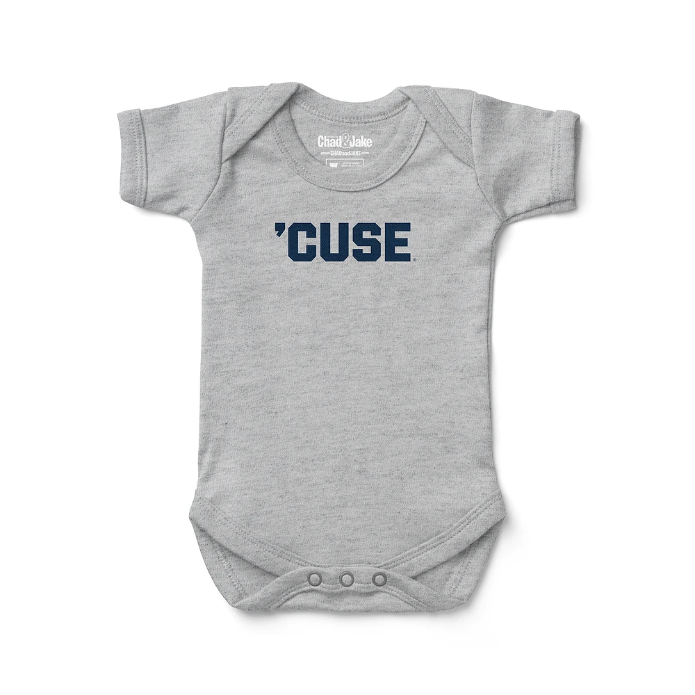 Infant Chad & Jake Heather Gray Syracuse Orange  Bodysuit