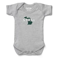 Infant Chad & Jake Heather Gray Michigan State Spartans  Bodysuit