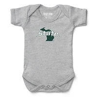 Infant Chad & Jake Heather Gray Michigan State Spartans  Bodysuit