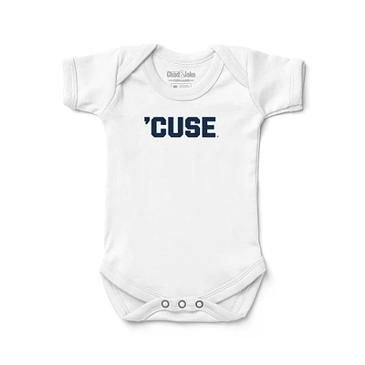 Infant Chad & Jake White Syracuse Orange  Bodysuit