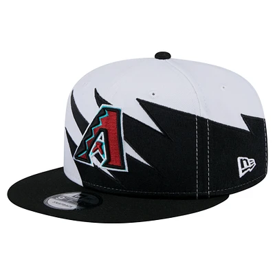 Men's New Era Black/White Arizona Diamondbacks Jagged 9FIFTY Snapback Hat