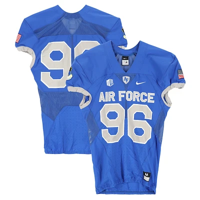 Air Force Falcons Team-Issued Nike #96 Royal Jersey from the Football Program - Size M