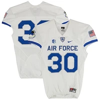 Air Force Falcons Team-Issued Nike #30 White Jersey from the Football Program - Size M