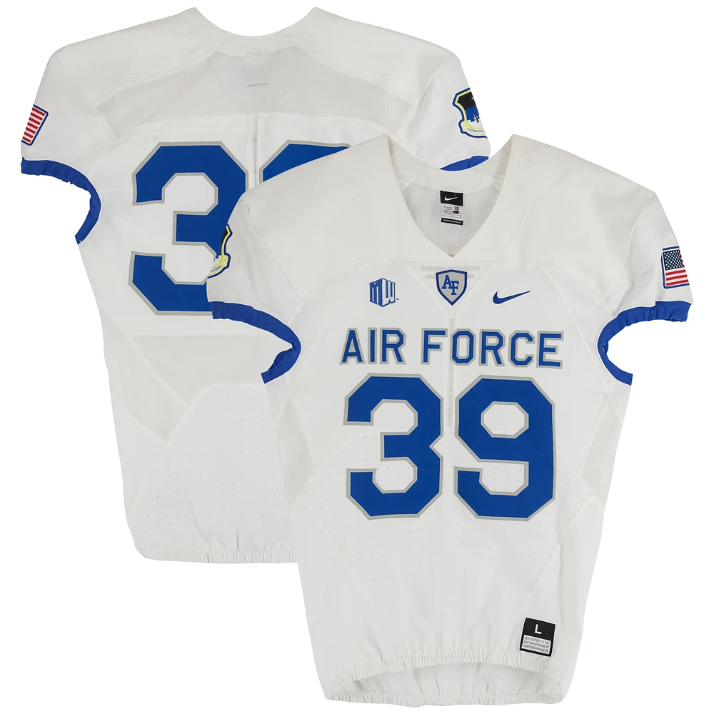 Air Force Falcons Team-Issued Nike #39 White Jersey from the Football Program - Size L