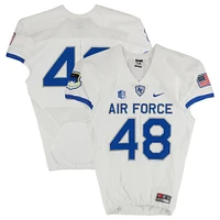 Air Force Falcons Team-Issued Nike #48 White Jersey from the Football Program - Size L