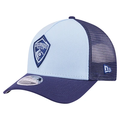 Men's New Era Light Blue Colorado Rapids Color Pack 9FORTY A-Frame Adjustable Trucker Hat