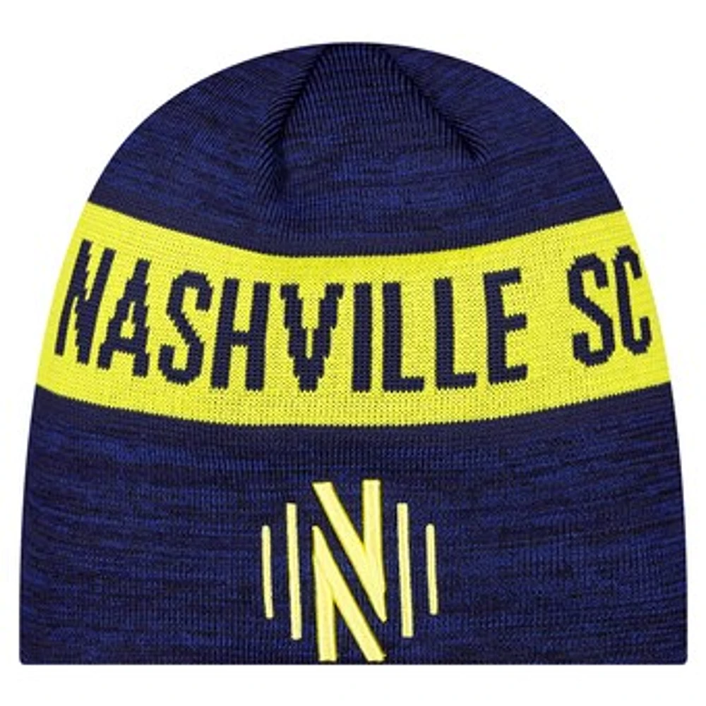 Men's New Era Navy Nashville SC 2025 Kickoff Beanie