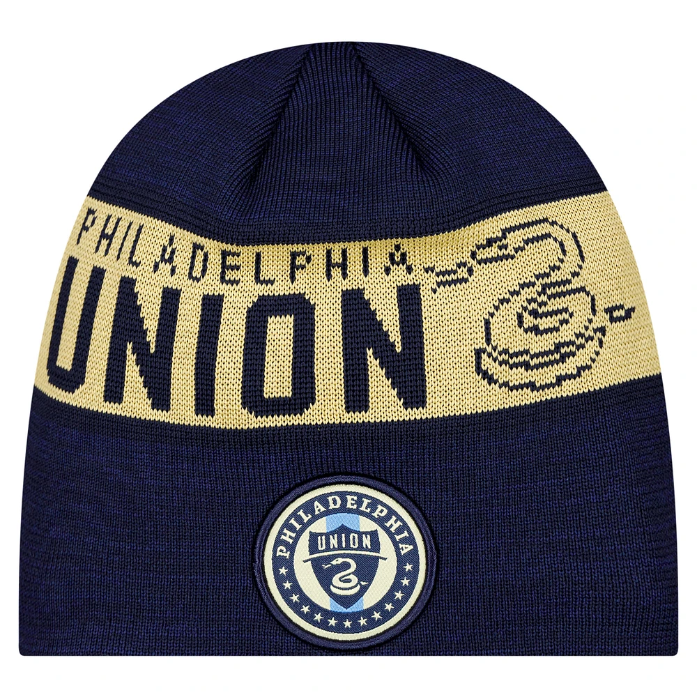 Men's New Era Navy Philadelphia Union 2025 Kickoff Beanie