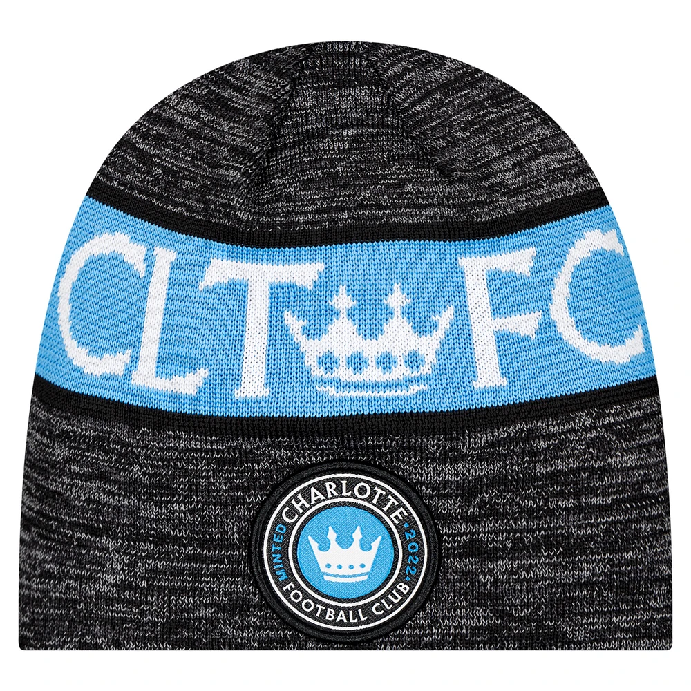 Men's New Era Black Charlotte FC 2025 Kickoff Beanie