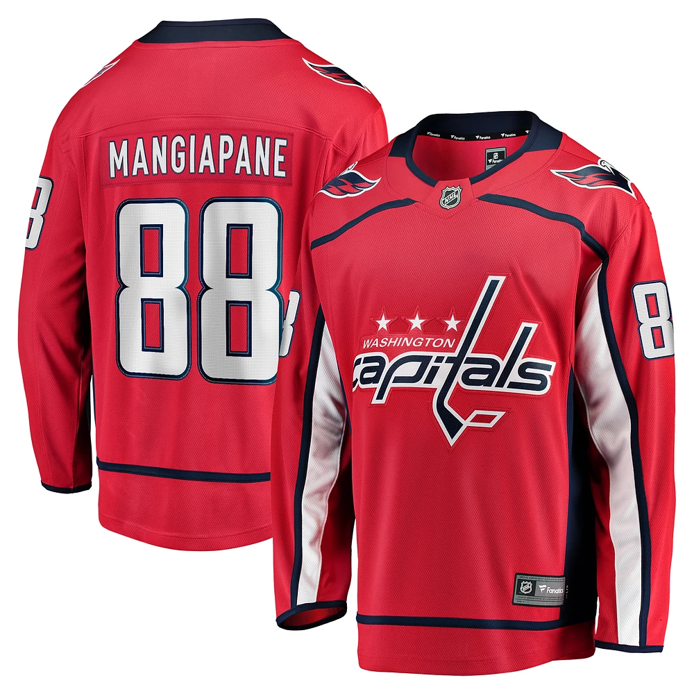 Men's Fanatics Andrew Mangiapane Red Washington Capitals Home Premier Breakaway Player Jersey