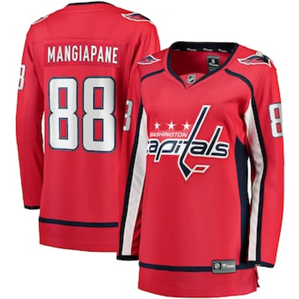 Women's Fanatics Andrew Mangiapane Red Washington Capitals Home Premier Breakaway Player Jersey