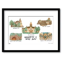Notre Dame Fighting Irish 11" x 14" Framed University Wall Art