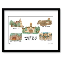 Notre Dame Fighting Irish 11" x 14" Framed University Wall Art