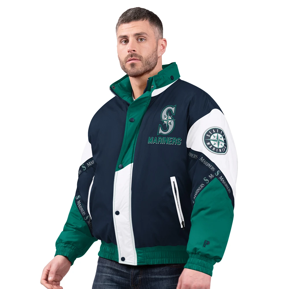 Men's Pro Player Navy Seattle Mariners Tape Full-Zip Hoodie Jacket