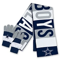 Women's WEAR by Erin Andrews  Dallas Cowboys Block Jacquard Scarf & Glove Set