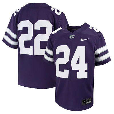 Youth Nike #24 Purple Kansas State Wildcats Untouchable Football Jersey