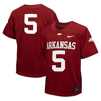 Youth Nike #5 Cardinal Arkansas Razorbacks Untouchable Football Jersey